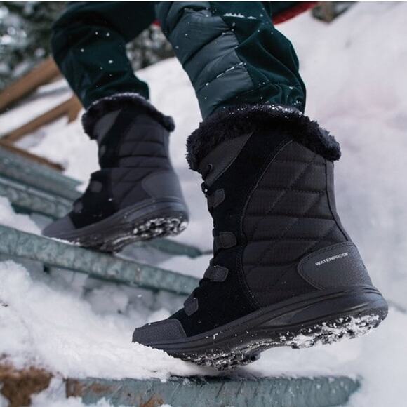 Columbia Womens 8.5 Black Ice Maiden II Wide Winter Snow Boots Waterproof BR9-4 - Picture 1 of 7